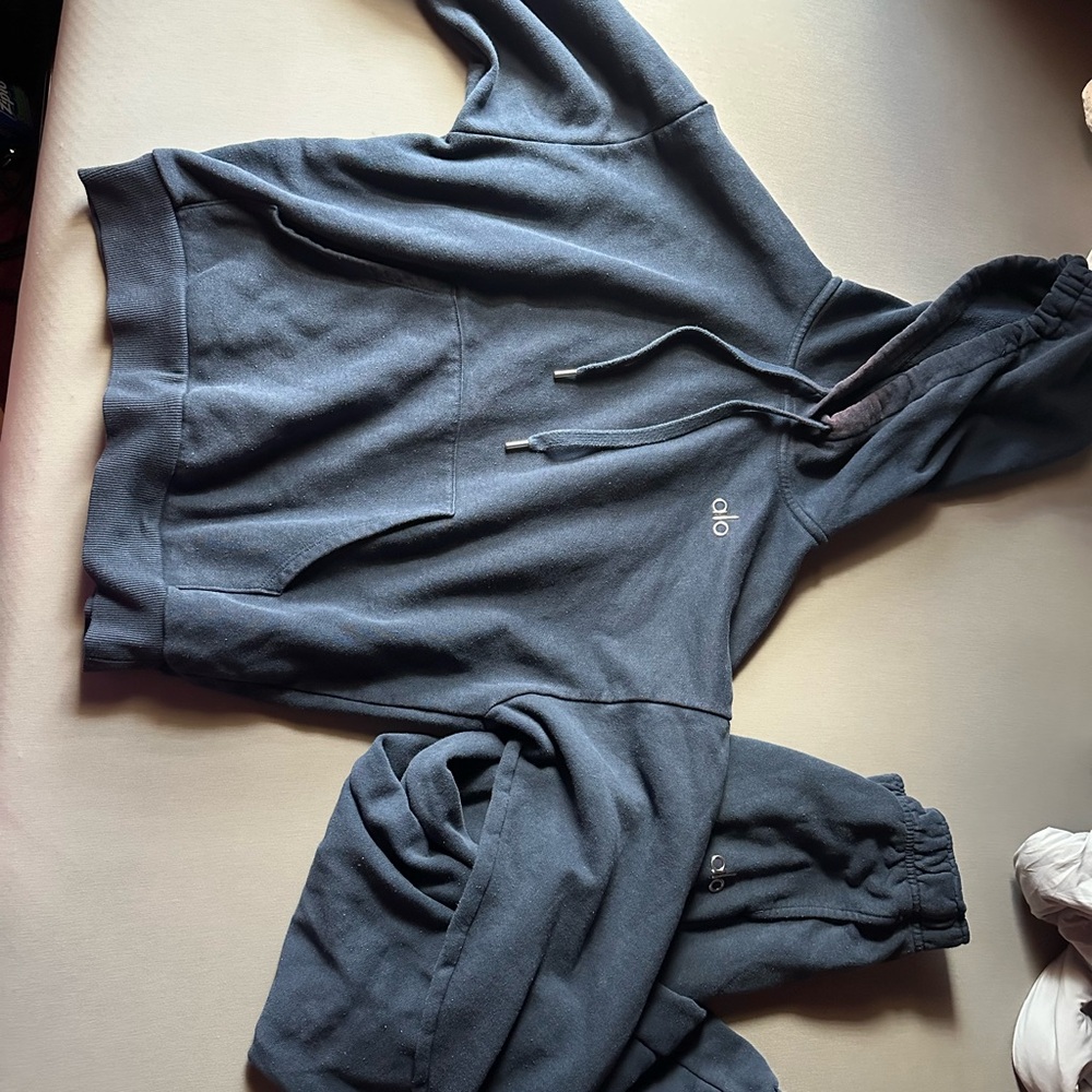 ALO Yoga Blue Hoodie